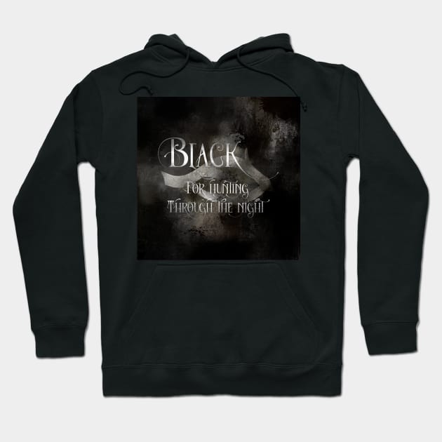 BLACK for hunting through the night. Shadowhunter Children's Rhyme Hoodie by literarylifestylecompany